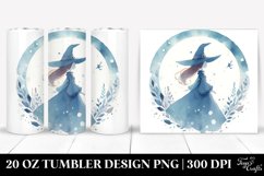 Simple Witch Watercolor Image | 20 oz Tumbler Product Image 1