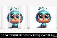Crazy Baby Peacock with Big Eyes | 20 oz Tumbler Product Image 1