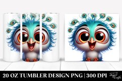 Crazy Baby Peacock with Big Eyes | 20 oz Tumbler Product Image 1