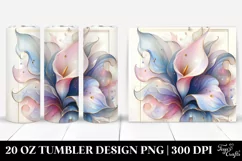 Glossy Calla Lily with Golden Insertions 20 Oz Tumbler Product Image 1