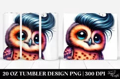 Cute Baby Owl Model Pose | 20 oz Tumbler Product Image 1