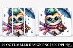 Vibrant Baby Owl with Cool Haircut 20 Oz Tumbler Product Image 1