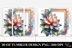 Abstract Magnolia Tumbler | 20 oz Tumbler Product Image 1