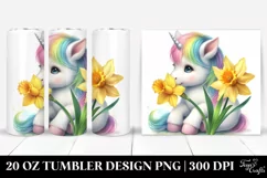 Cute Dancing Baby Unicorn | 20 oz Tumbler Product Image 1