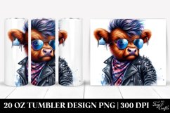 Expressive Highland Cow Tumbler | 20 oz Tumbler Product Image 1