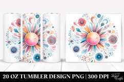 Colorful Whimsical Pastel Sun | 20 oz Tumbler Product Image 1