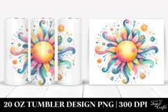 Colorful Whimsical Pastel Sun | 20 oz Tumbler Product Image 1