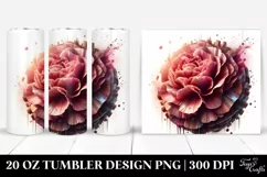 Glossy Carnation Tumbler 20 oz Tumbler Product Image 1