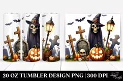 Funny Haloween Graveyard Clipart 20 Oz Tumbler Product Image 1