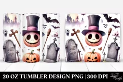 Funny Haloween Graveyard Clipart 20 Oz Tumbler Product Image 1