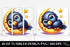 Cute Baby Raven Moon 20 oz Tumbler Product Image 1