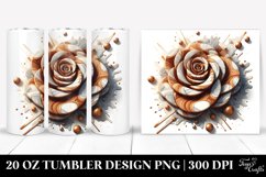 Abstract Rose Stained Tumbler Product Image 1