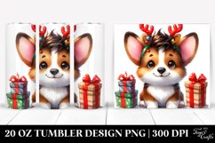 Watercolor Pembroke Welsh Corgi, Transparent 20 Oz Tumbler Product Image 1