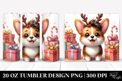 Watercolor Pembroke Welsh Corgi, Transparent 20 Oz Tumbler Product Image 1