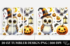 Funny Halloween Owl 20 Oz Tumbler Product Image 1