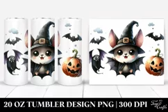 Funny Halloween Clipart BAT | 20 oz Tumbler Product Image 1