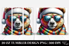 Quirky Colored Bear Portrait | 20 oz Tumbler Product Image 1
