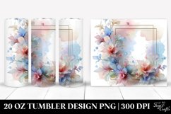 Abstract Pastel Lobelia Tumbler Product Image 1