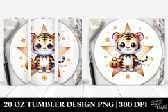 Cute Halloween Baby Tiger 20 Oz Tumbler Product Image 1