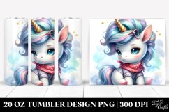 Cute Baby Unicorn Cool Haircut | 20 Oz Tumbler Product Image 1