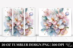 Shiny Gardenia Clipart 20 Oz Tumbler Product Image 1