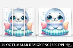Colorful Baby Seal Tumbler Product Image 1