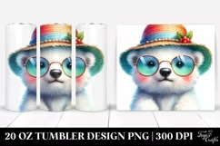 Colorful Baby Polar Bear Tumbler Product Image 1