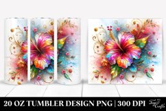 Colorful Floral Swirls | 20 Oz Tumbler Product Image 1
