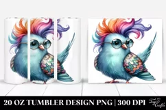 Cute Dove Playing Funny | 20 oz Tumbler Product Image 1