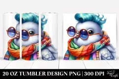 Cute Dove Playing Funny | 20 oz Tumbler Product Image 1