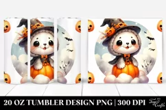 Cute Halloween Baby Seal 20 Oz Tumbler Product Image 1