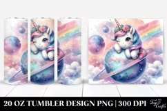 Cute Winking Unicorn | 20 Oz Tumbler Product Image 1