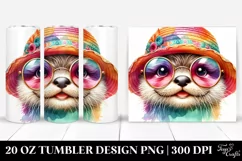 Colorful Baby Otter Tumbler Product Image 1
