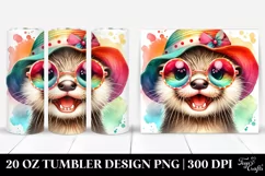 Colorful Baby Otter Tumbler Product Image 1