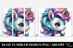 Colorful Baby Unicorn | 20 Oz Tumbler Product Image 1