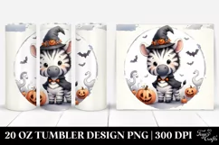 Cute Halloween Baby Zebra 20 Oz Tumbler Product Image 1