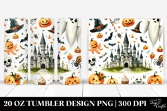 Very Simple Funny Castle Haloween Clipart 20 Oz Tumbler Product Image 1