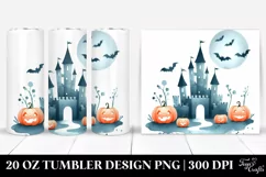 Very Simple Funny Castle Haloween Clipart 20 Oz Tumbler Product Image 1