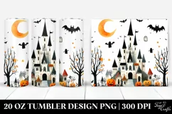 Very Simple Funny Castle Haloween Clipart 20 Oz Tumbler Product Image 1
