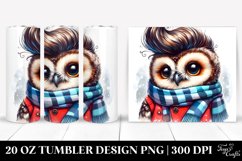 Vibrant Baby Owl with Cool Haircut 20 Oz Tumbler Product Image 1