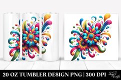 Vibrant Colorful Sunflower | 20 Oz Tumbler Product Image 1