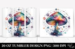 Colorful Astral Mushroom Sublimation Clipart Product Image 1