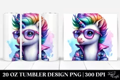 Contempt Baby Unicorn, 20 Oz Tumbler Product Image 1