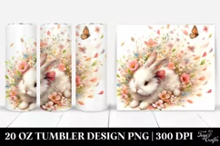 Rabbit Spring Petals Tumbler | 20 Oz Tumbler Product Image 1