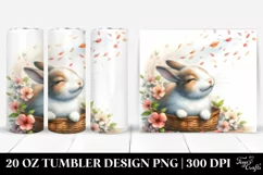 Rabbit Spring Petals Tumbler | 20 Oz Tumbler Product Image 1