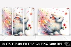 Rabbit Spring Petals Tumbler | 20 Oz Tumbler Product Image 1
