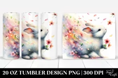 Rabbit Spring Petals Tumbler | 20 Oz Tumbler Product Image 1