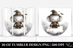 Baby Elephant on Cloud, Halloween 20 Oz Tumbler Product Image 1