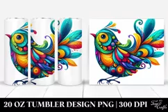 Vibrant Colorful Bird | 20 Oz Tumbler Product Image 1