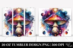 Vibrant Celestial Mushroom Sublimation Clipart Product Image 1
